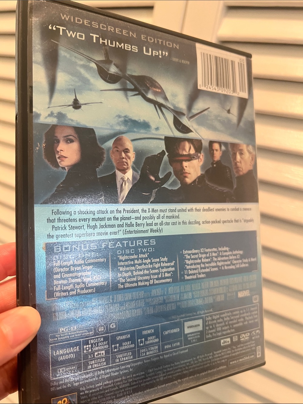 #2297**:X2 X-Men United (Silver/Black) DVD - X2 Brand - Picture 4 of 16